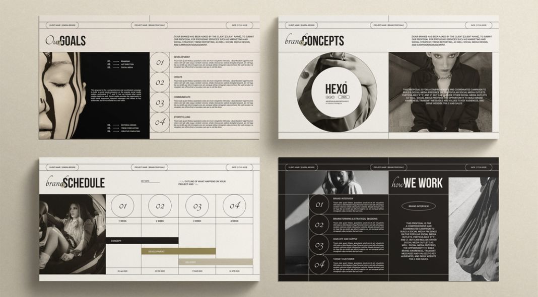 Stylish Brand Proposal Presentation Template for Adobe InDesign