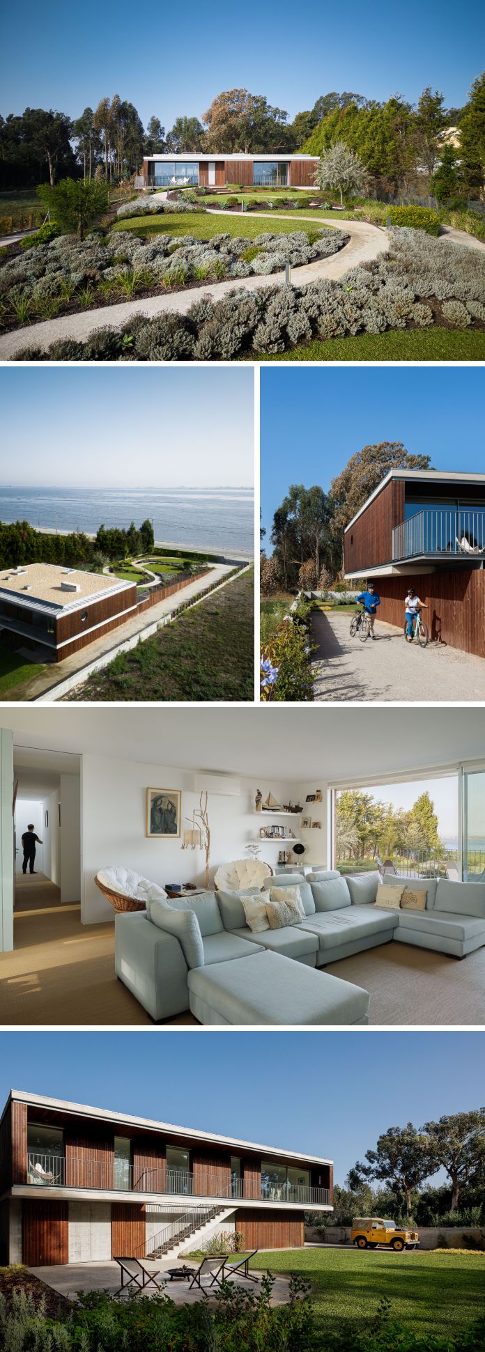 A holiday home between the sea and the Ria de Aveiro, designed by the architect Nuno Silva from numa architects.
