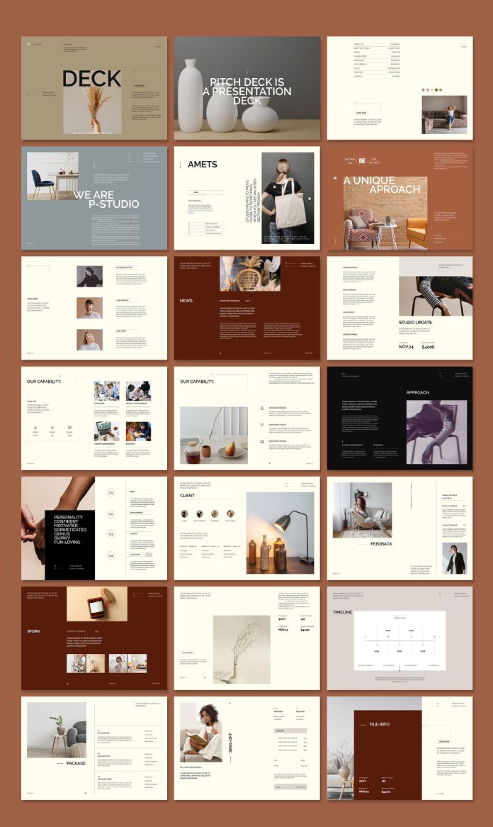 Download a Customizable Pitch Deck InDesign Template by GraphicArtist