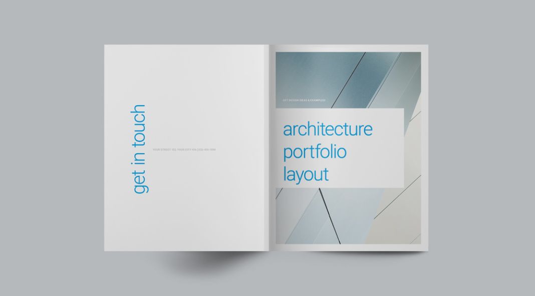 Minimal Portfolio Print Template for Architecture and Design