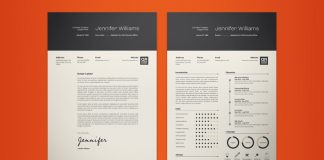 A highly professional resume and cover letter template for Adobe Illustrator