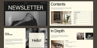 Adobe InDesign Newsletter Presentation Template
