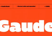 Gaude Font by Trustha