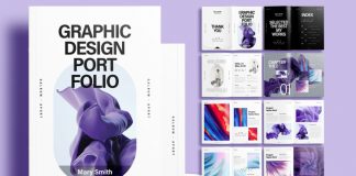 Graphic Design Portfolio Template for Adobe InDesign