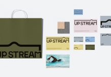 Upstream is a swim club brand identity design by Min Hui Hu