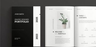 A customizable portfolio template for Adobe InDesign