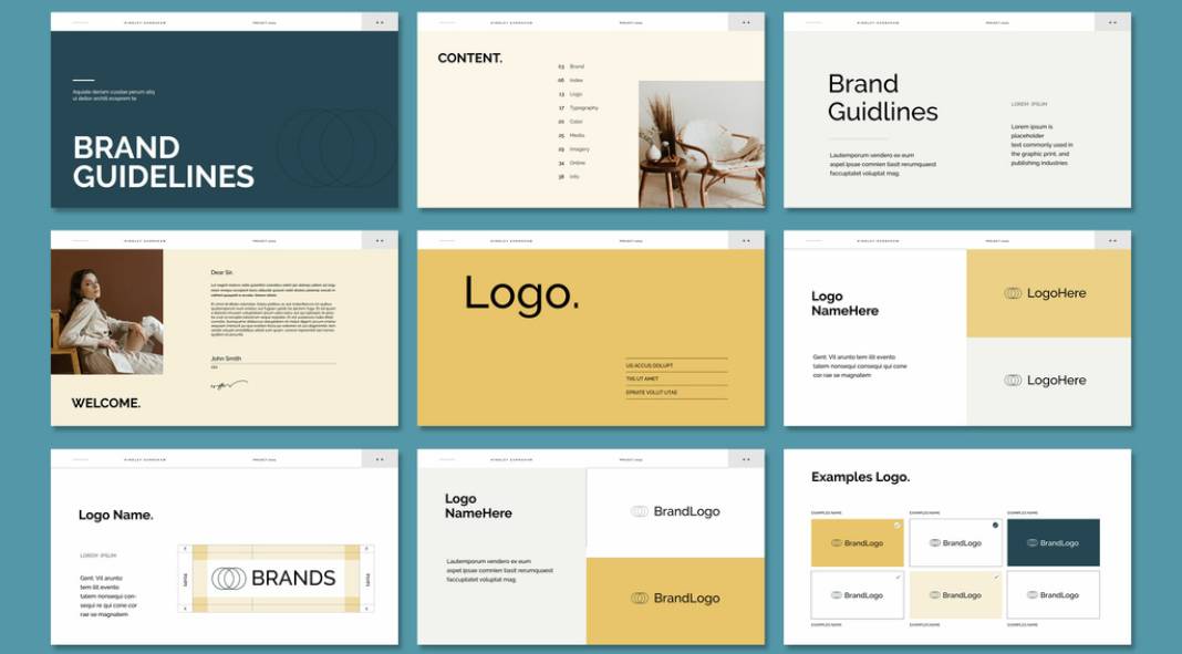 Brand Guidelines Presentation Template for Adobe InDesign
