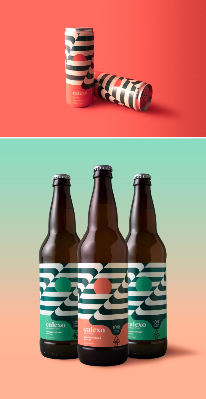 Calexo Hemp Drinks - brand and packaging design by TRÜF