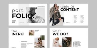 Portfolio Presentation Template for Adobe InDesign
