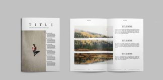 A Minimalist Magazine Template for Adobe InDesign