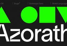 Azorath font family by Sryga