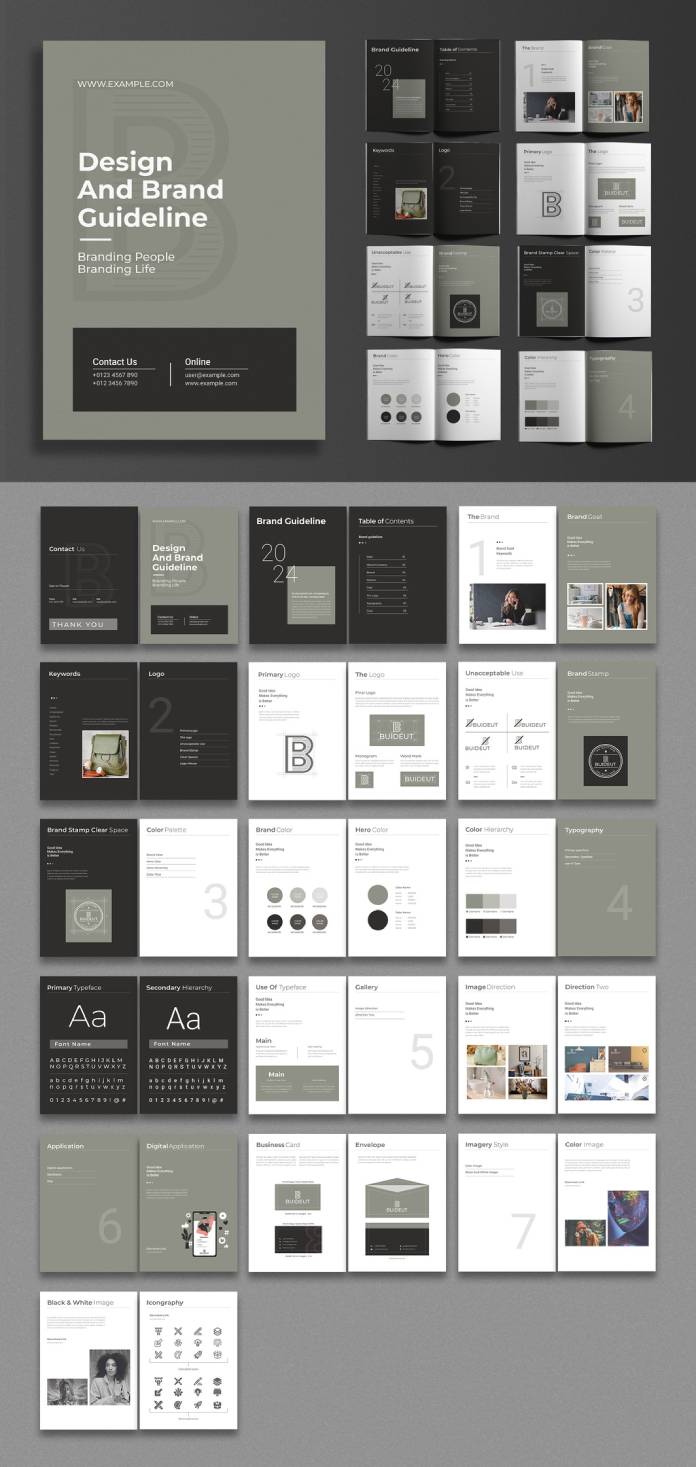 Brand Guideline Design Template by MightyDesign