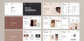 Brand Identity Design Guidelines Brochure Template