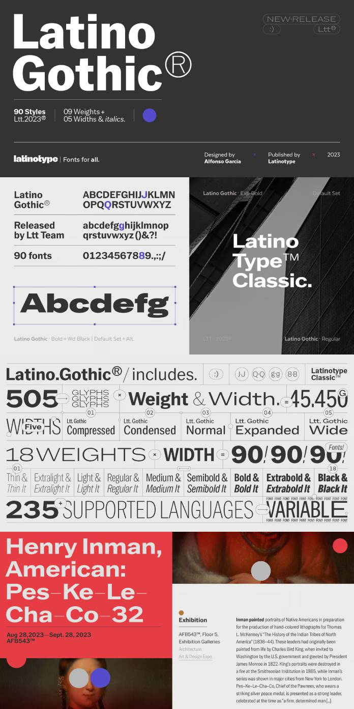Latino Gothic Font Family by Latinotype