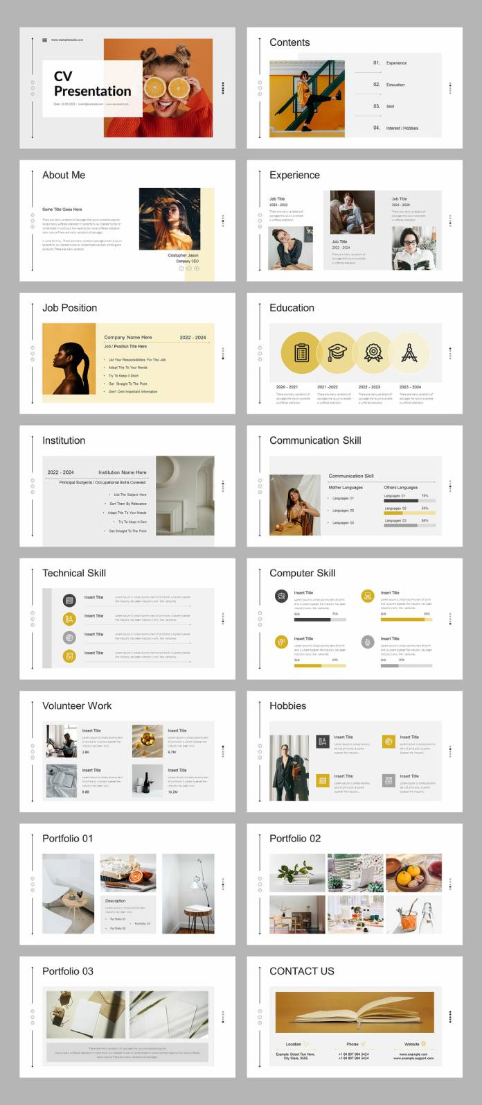 Digital CV/Resume Presentation Template by TemplatesForest