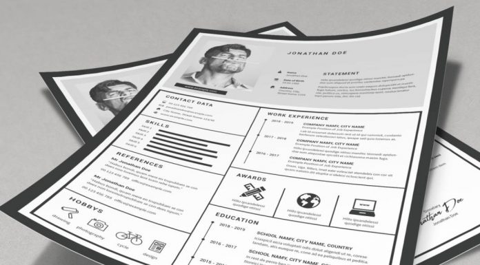 Download A Bold Resume And Cover Letter Template for Adobe InDesign