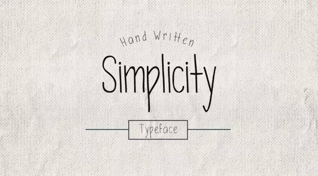 Simplicity Typeface by sundaylab