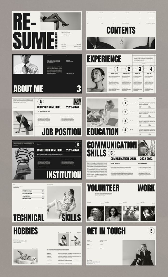 CV/Resume Screen Presentation Template by TemplatesForest