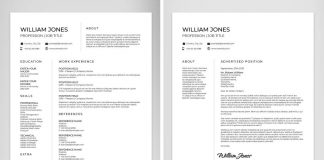 Job Application Resume and Cover Letter Template for Adobe InDesign by McLittle Stock