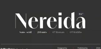 Nereida font family by Latinotype