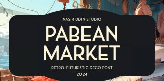 Pabean Market font by Nasir Udin