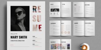 Resume Booklet Template for Adobe InDesign