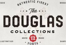 The Douglas Vintage Font Collection by Adam Fathony