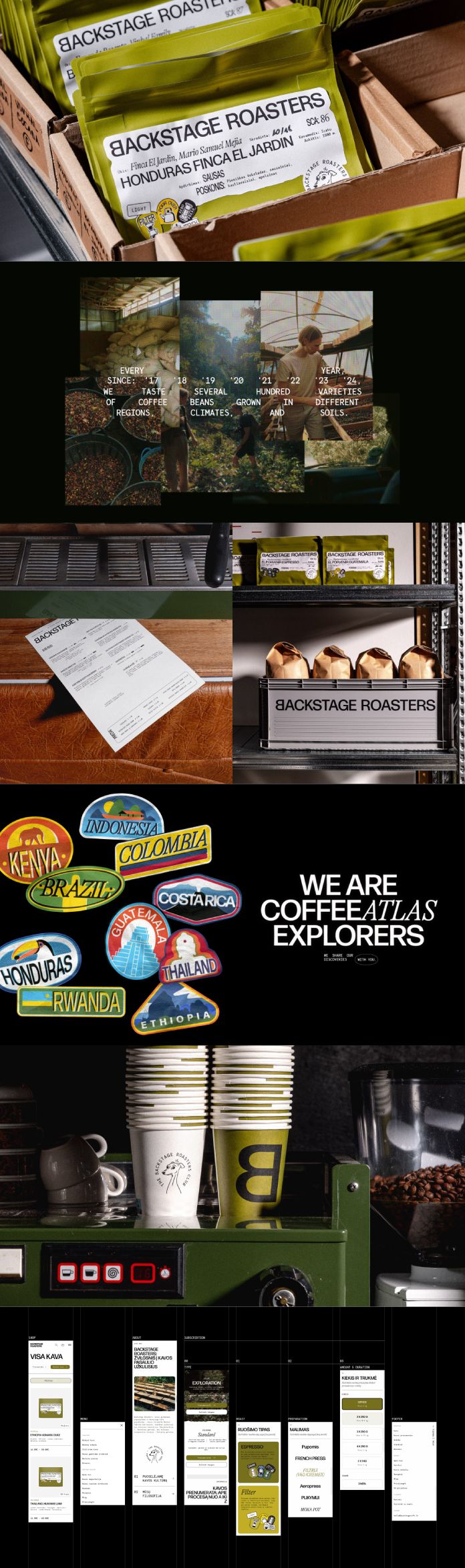 Brand and Packaging Design by Andstudio Agency for Backstage Roasters