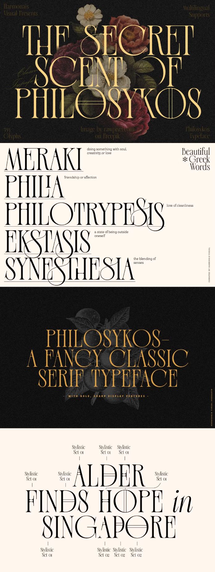 Philosykos Serif Font by Harmonais Visual