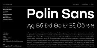 Polin Sans font family by Borutta Group
