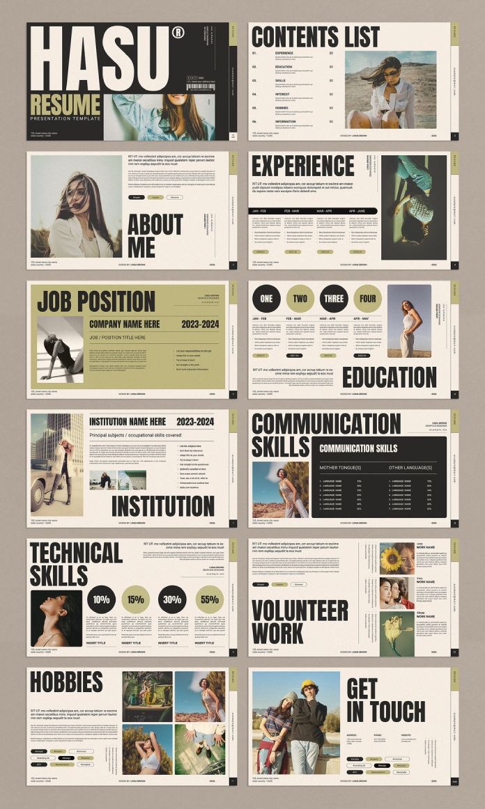 A CV Resume Template by TemplatesForest for Digital Presentations