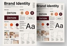 Brand Identity Guidelines Poster Template by TemplatesForest