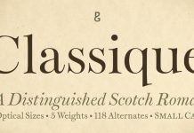 Classique font family by Paulo Goode