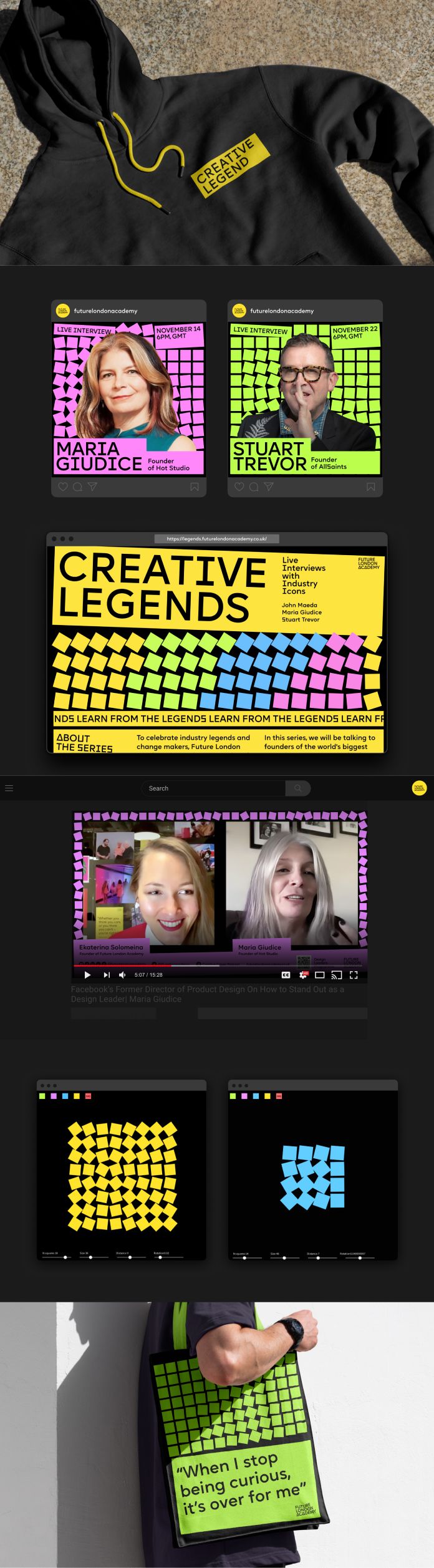 Creative Legends, a webinar series by Future London Academy