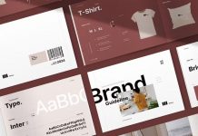 Brand guidelines template for Adobe Illustrator and InDesign