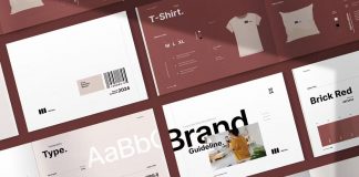 Brand guidelines template for Adobe Illustrator and InDesign