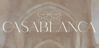 Casablanca Typeface by Alubia design