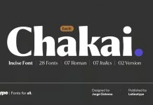 Chakai Font Family by Latinotype