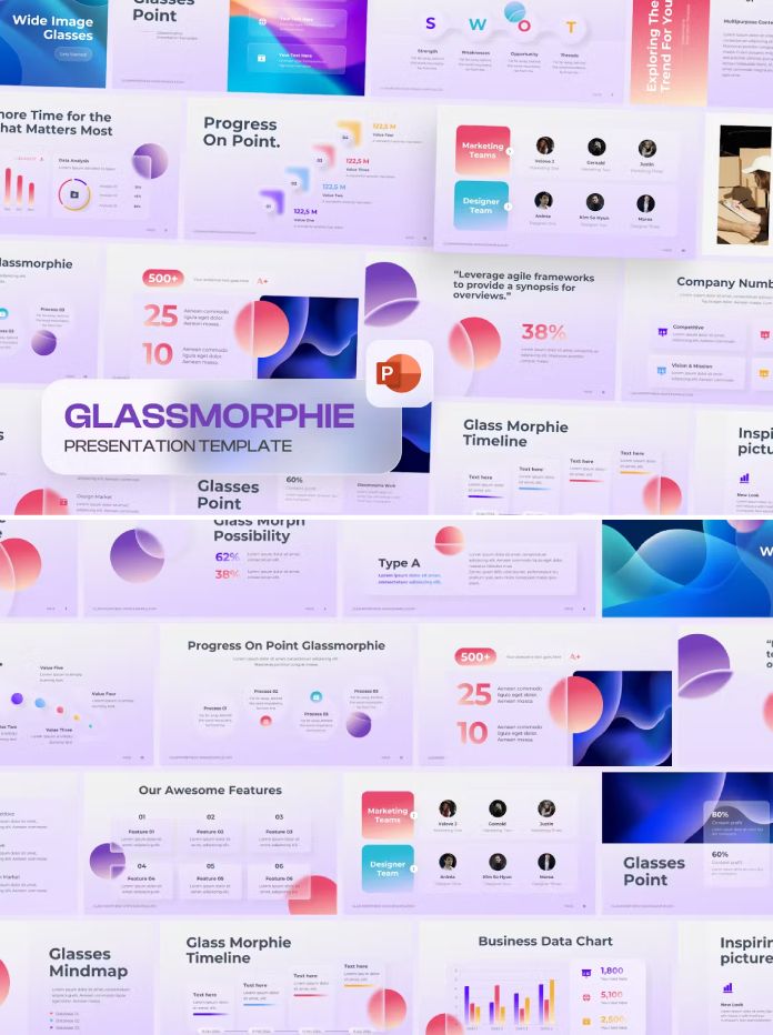 GlassMorphie Morph PowerPoint Template