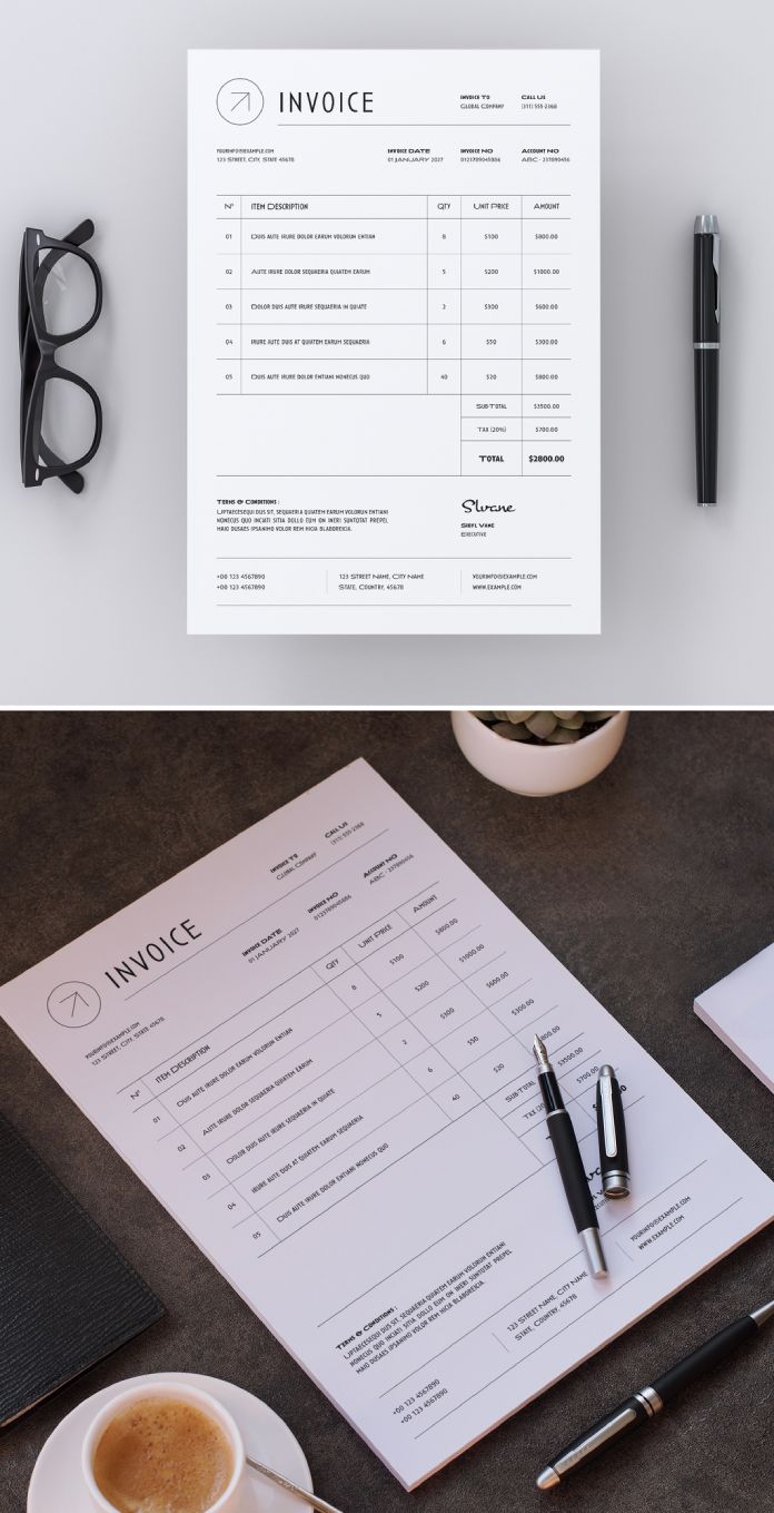 Invoice Template for Adobe InDesign