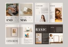 Modern and Clean Magazine InDesign Template by PixWork
