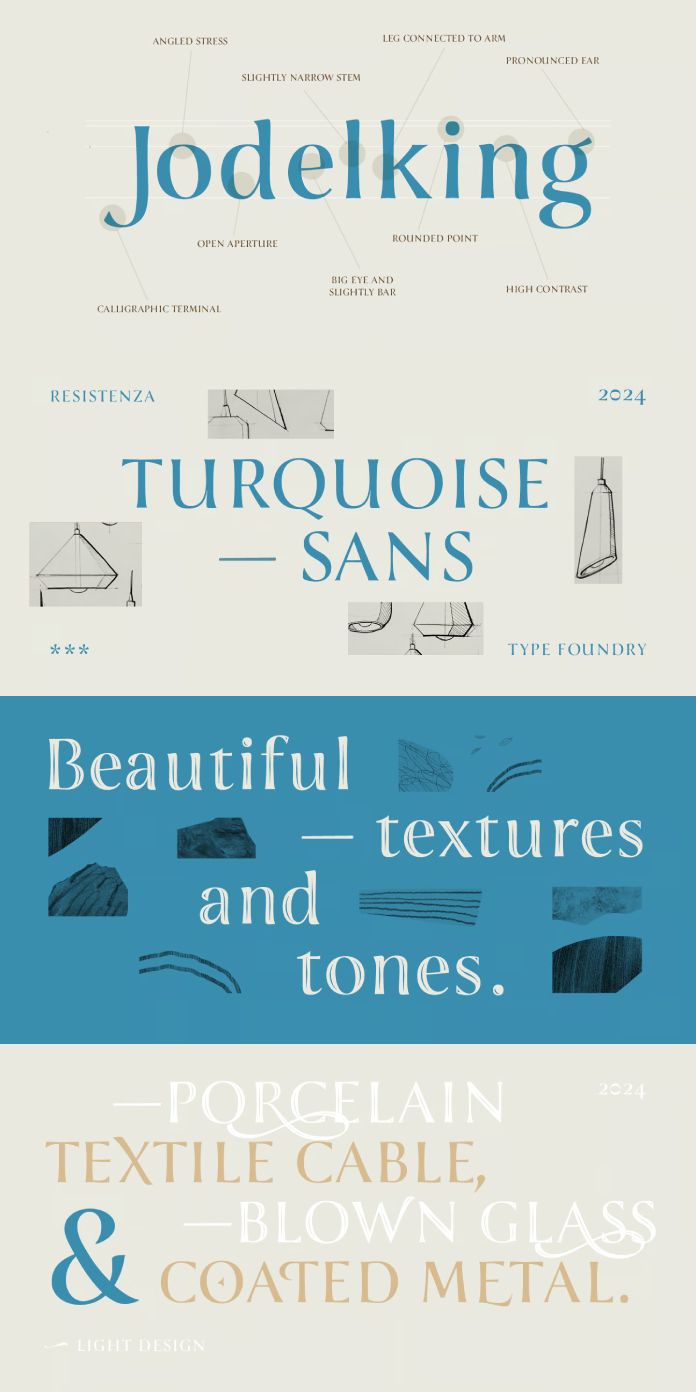 Turquoise Sans Font by Resistenza