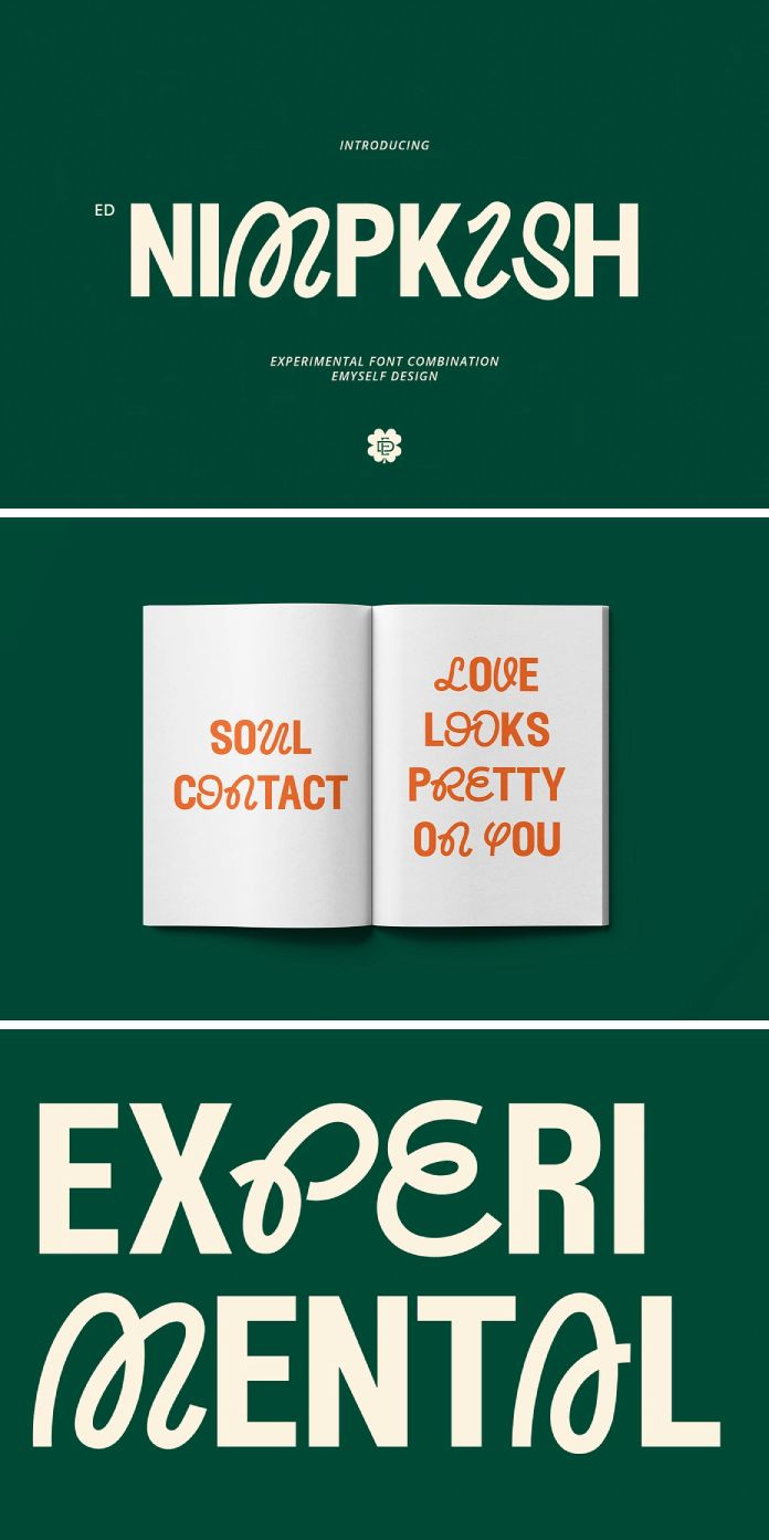 ED Nimpkish - Combination Typeface by Emyself Design