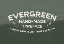 Evergreen Font by Studio David