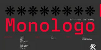 Monologo Font Family by Resistenza