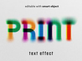 Print Stained Text Effect for Adobe Photoshop