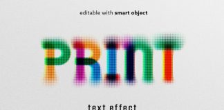 Print Stained Text Effect for Adobe Photoshop