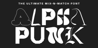 Alpha Punk Font by Tropical Type