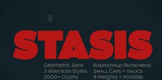 Stasis font family by Paulo Goode
