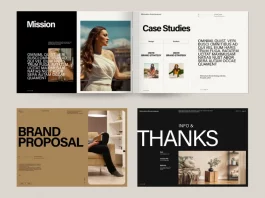 A Clean Brand Proposal Template for Adobe InDesign by PixWork